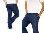 Wrangler Texas Indigo Wit W121-23-25F Męskie Spodnie Klasyczne Jeansy W38 L32