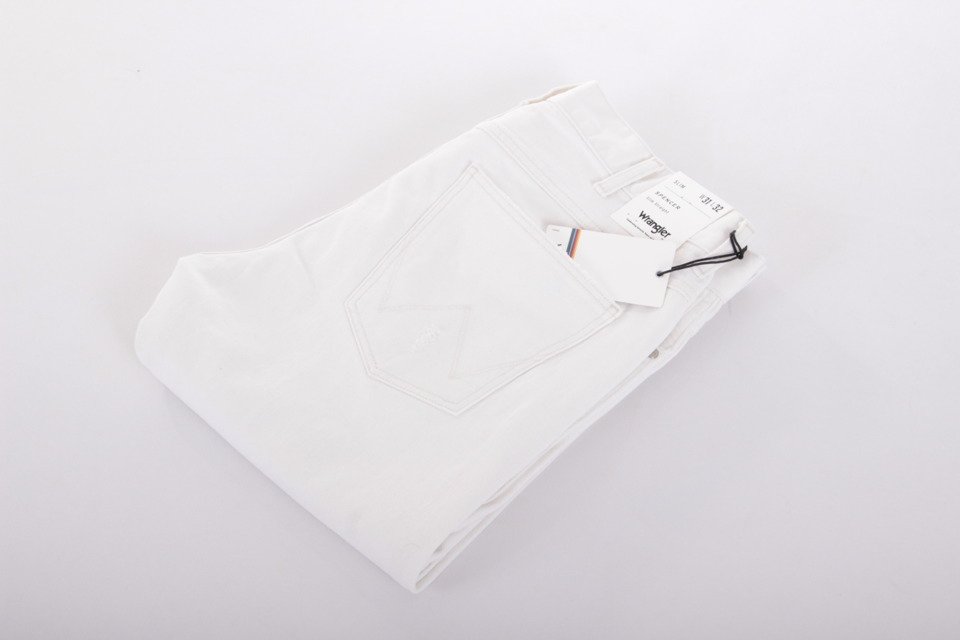 Wrangler Jeans Spencer White Ripped men's trousers Slim 32 X 30 W 32 L 30 |  Spodnie \ Wrangler \ Męskie \ W32 L30 | Tytuł sklepu zmienisz w dziale  MODERACJA \ SEO