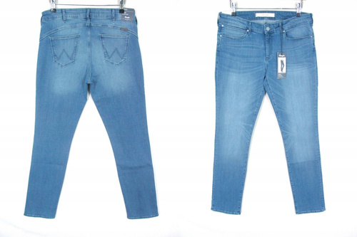 *Wrangler Drew Perfect Blue Skinny Damskie Spodnie Jeansy W24S-89-67J W28 L30