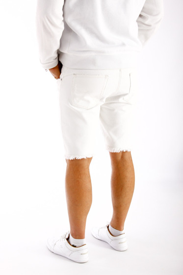 Wrangler Regular Shorts White Ripped Spodenki Szorty W34