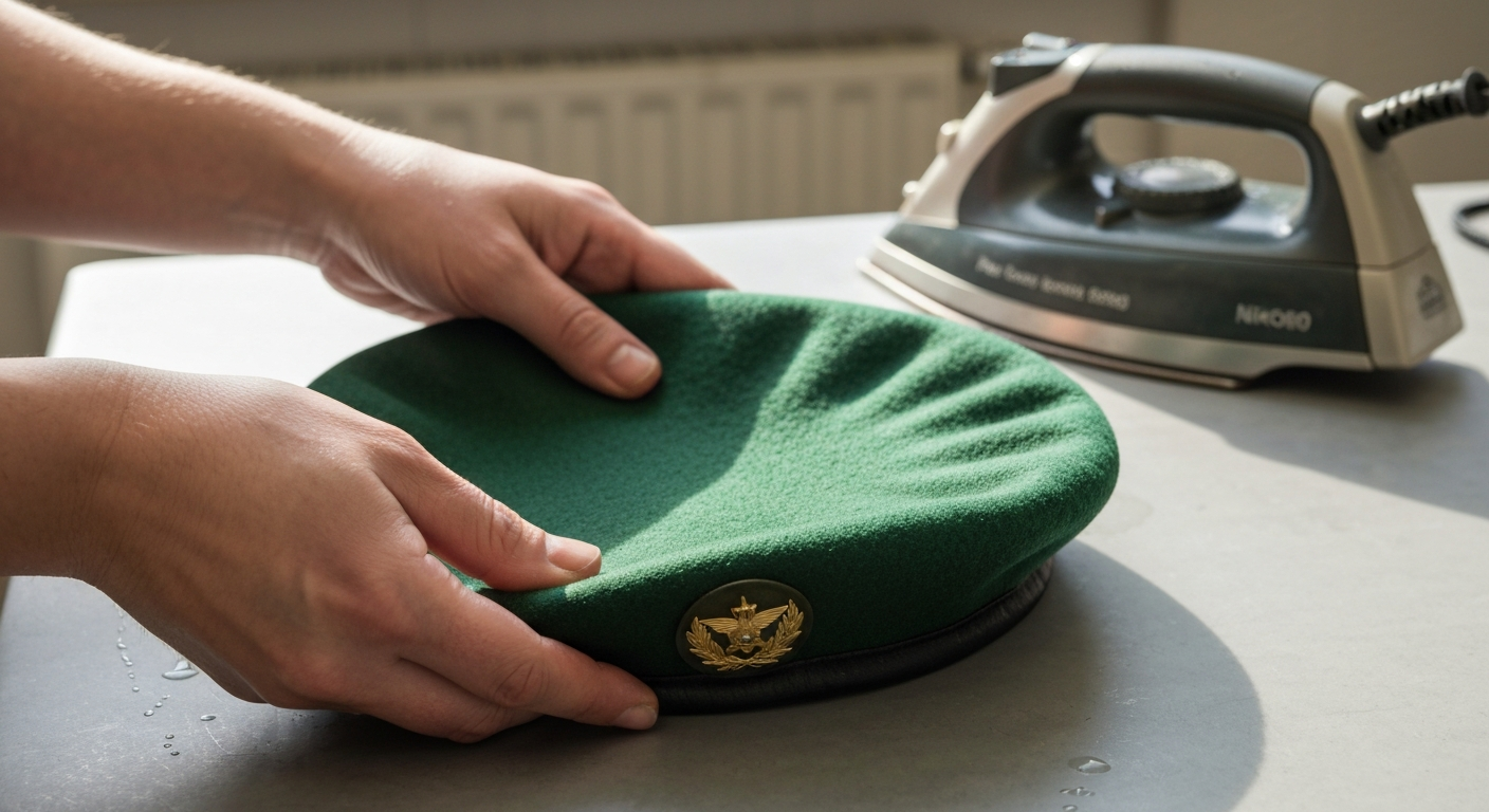 Jak przyszyć stopień na beret wojskowy? Poradnik krok po kroku 2