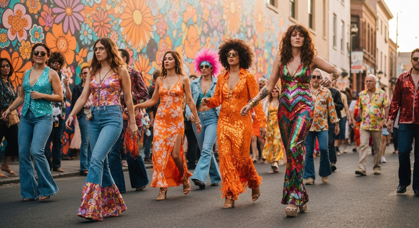 Styl lat 70 - jakie trendy i ikony mody w latach 70'tych? - Jeans Center